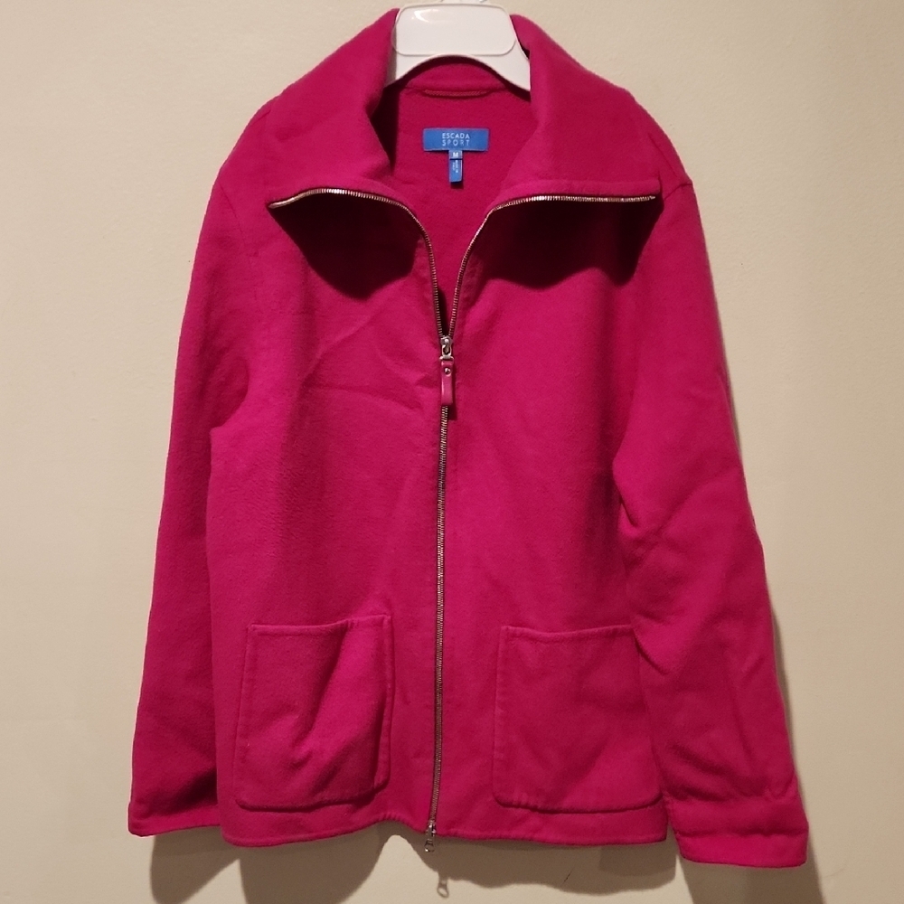 ❤️ ESCADA SPORT VIRGIN WOOL CASHGORA ANGORA FLEECE JACKET, MEDIUM - Picture 10 of 13